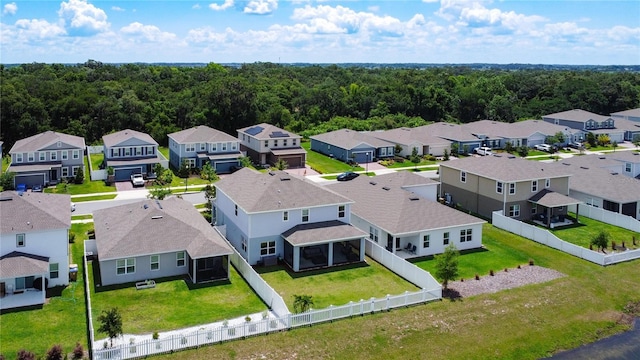 2943 Slough Creek Dr, Kissimmee, FL 34744 - aerial view of residential area featuring a heavily wooded area