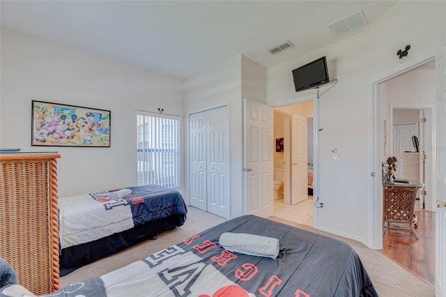 446 Summer Place Loop, Clermont, FL 34714 - bedroom with light carpet and a closet