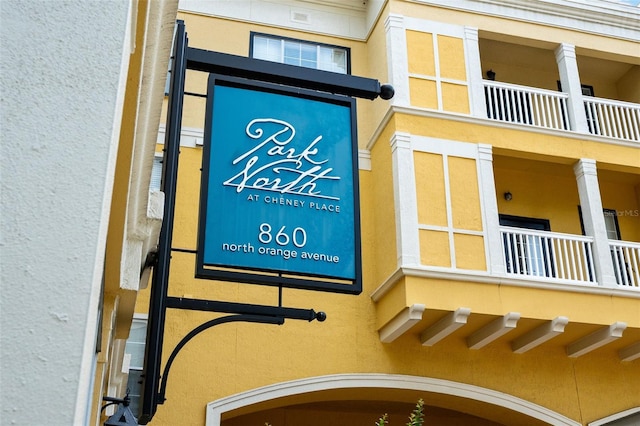 exterior view of stucco siding
