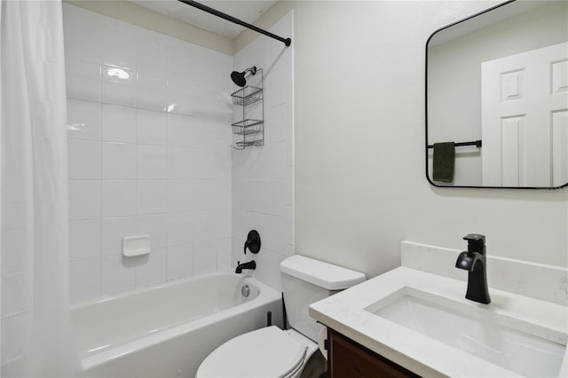 7551 Bear Claw Run, Orlando, FL 32825 - full bathroom featuring shower / bath combination with curtain, vanity, and toilet