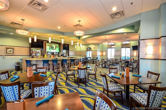 view of dining area
