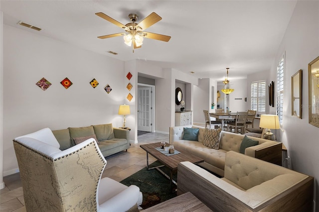 532 Casanova Ct, Kissimmee, FL 34759 - living area featuring ceiling fan and baseboards