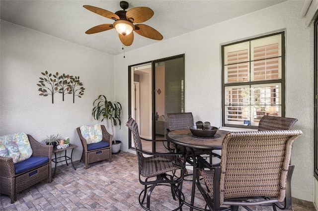 532 Casanova Ct, Kissimmee, FL 34759 - view of patio / terrace with ceiling fan and outdoor dining space