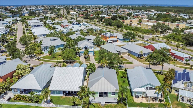 aerial view of residential area