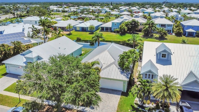 aerial perspective of suburban area
