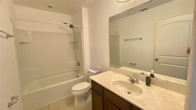 4450 Capital Blvd, Saint Cloud, FL 34769 - bathroom featuring tile patterned flooring, vanity, toilet, and  shower combination