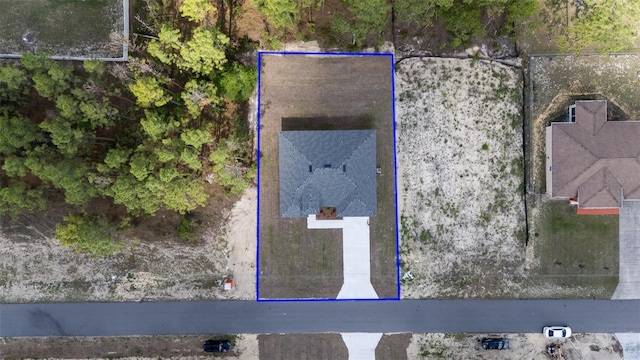 aerial overview of property's location featuring property boundaries highlighted