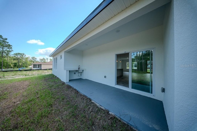 view of property exterior featuring stucco siding