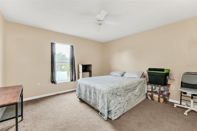 510 Lobelia Dr, Davenport, FL 33837 - bedroom with baseboards, carpet, and a ceiling fan