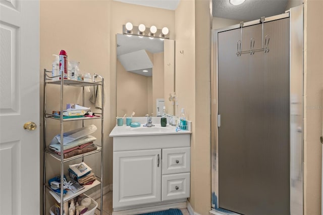9141 Camden Gardens St, Orlando, FL 32827 - bathroom with a shower stall and vanity
