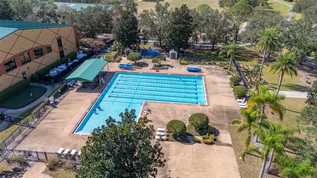 9141 Camden Gardens St, Orlando, FL 32827 - drone / aerial view of a pool