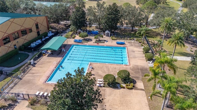 9141 Camden Gardens St, Orlando, FL 32827 - aerial view of a pool area