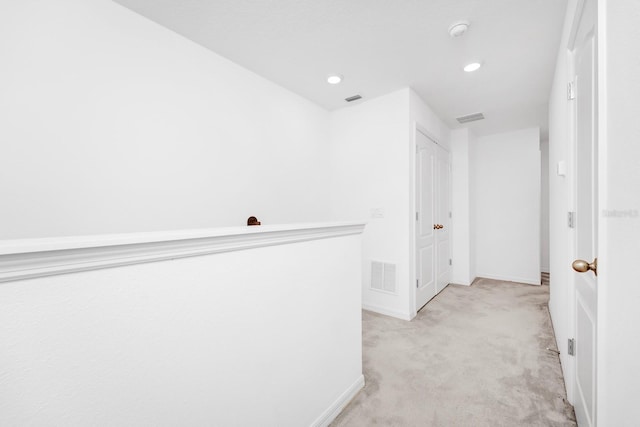 809 Benoi Dr, Davenport, FL 33896 - hallway featuring light carpet, recessed lighting, and baseboards