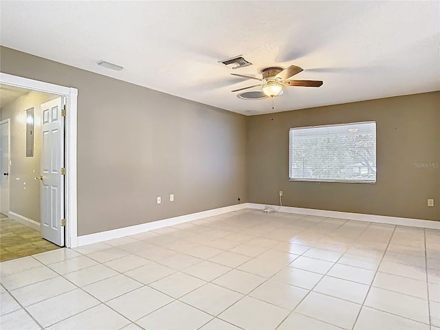 148 Tarrytown Trl, Longwood, FL 32750 - spare room with a ceiling fan, baseboards, and light tile patterned flooring