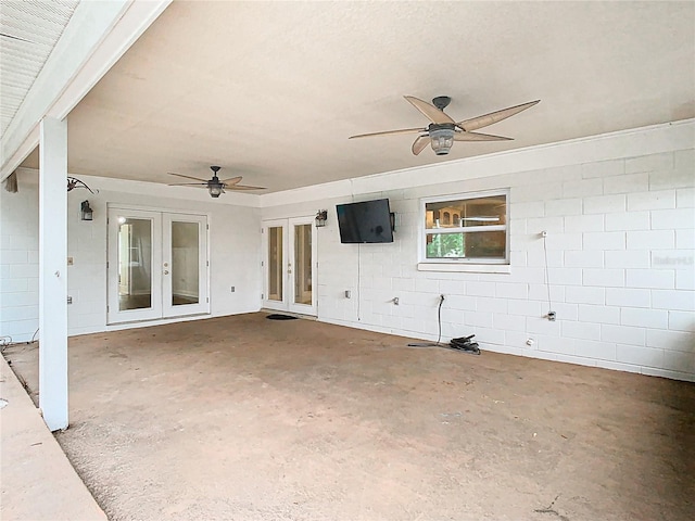 148 Tarrytown Trl, Longwood, FL 32750 - view of patio / terrace with french doors and ceiling fan