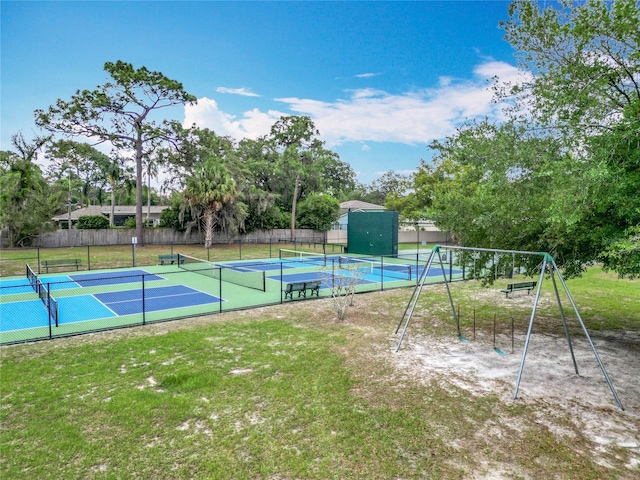148 Tarrytown Trl, Longwood, FL 32750 - view of tennis court featuring view of wooded area