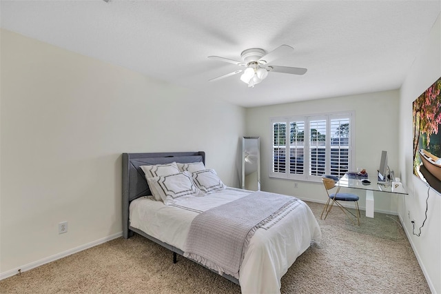 8430 Woburn Ct, Windermere, FL 34786 - bedroom featuring light colored carpet, baseboards, and ceiling fan