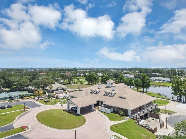 8430 Woburn Ct, Windermere, FL 34786 - drone / aerial view of a large body of water and a tree filled landscape