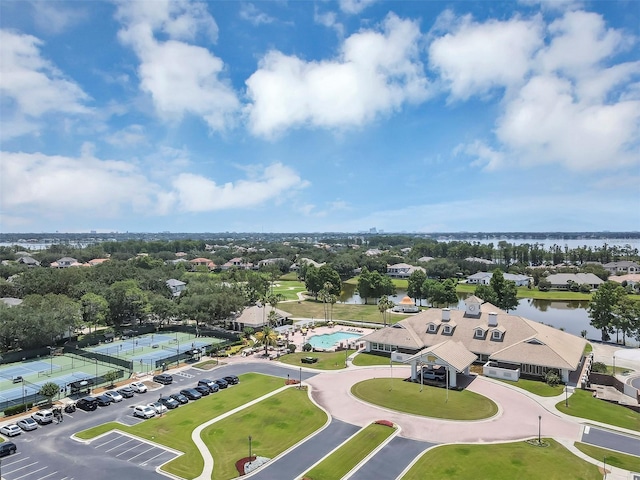 8430 Woburn Ct, Windermere, FL 34786 - drone / aerial view of a nearby body of water and a pool area