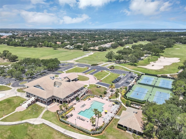 8430 Woburn Ct, Windermere, FL 34786 - aerial view of a pool and a golf course