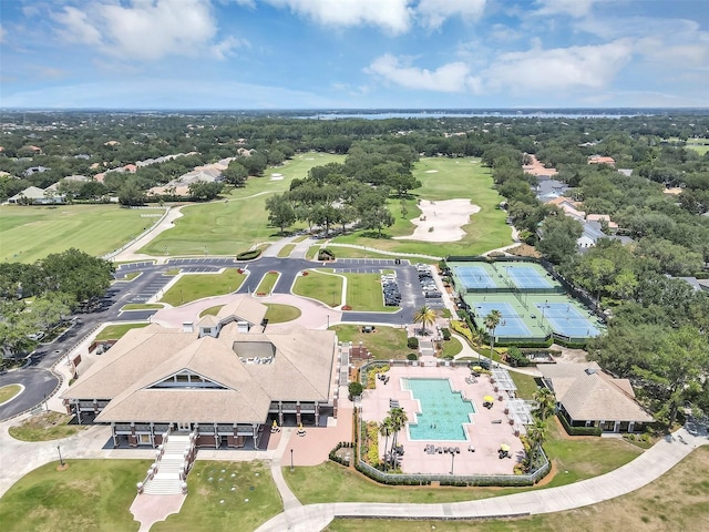 8430 Woburn Ct, Windermere, FL 34786 - aerial overview of property's location featuring a pool area and a golf course
