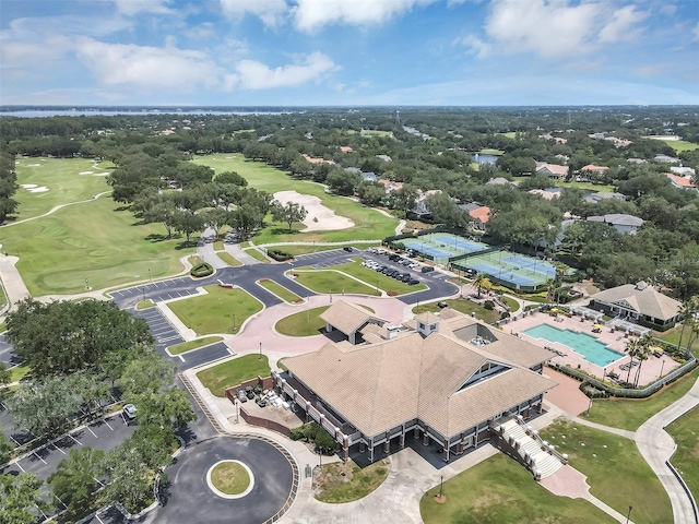 8430 Woburn Ct, Windermere, FL 34786 - bird's eye view of a local golf course and a pool area