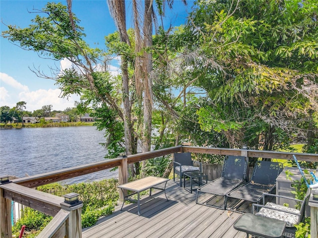 3788 N Econlockhatchee Trl, Orlando, FL 32817 - deck featuring a water view