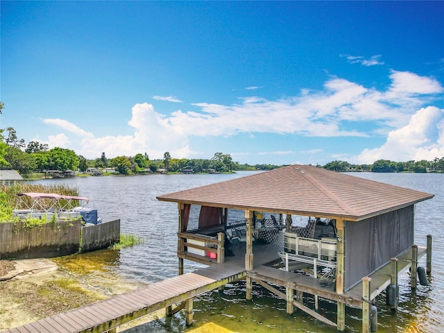 3788 N Econlockhatchee Trl, Orlando, FL 32817 - dock with boat lift and a water view