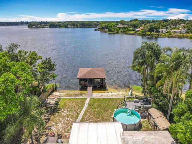 3788 N Econlockhatchee Trl, Orlando, FL 32817 - drone / aerial view of a large body of water and a pool