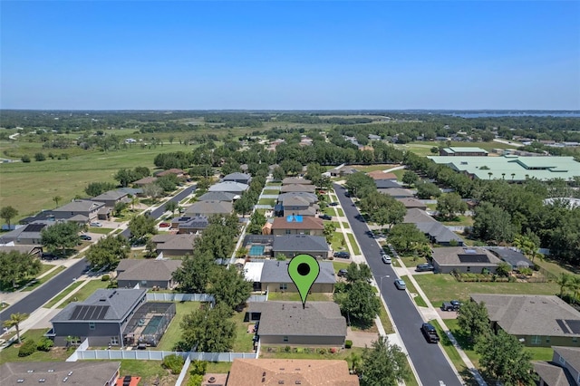 aerial perspective of suburban area