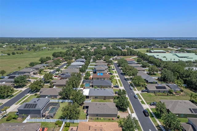 aerial view of residential area