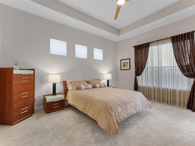 8333 Via Verona, Orlando, FL 32836 - bedroom with light carpet, a ceiling fan, and baseboards