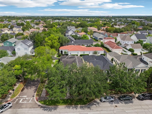 aerial perspective of suburban area