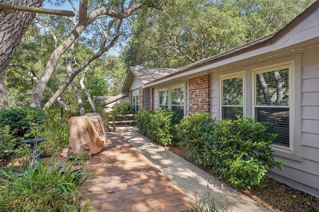 921 Torchwood Dr, Deland, FL 32724 - view of patio featuring a wooden deck