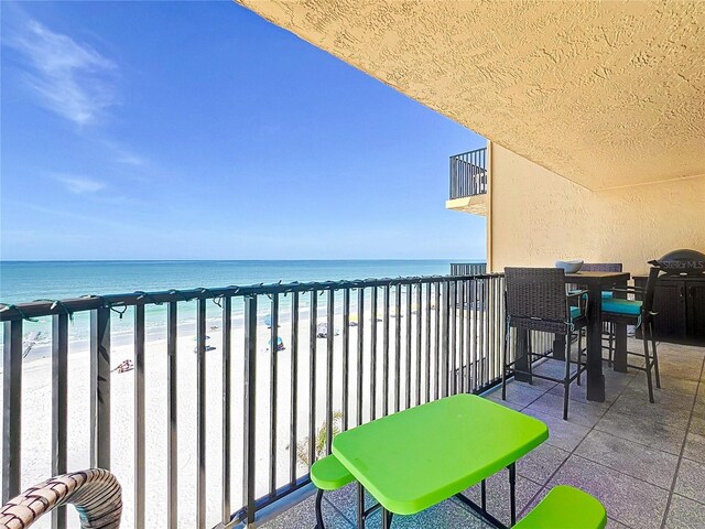 14146 Gulf Blvd Unit 3A, Madeira Beach, FL 33708 - balcony with view of water and beach