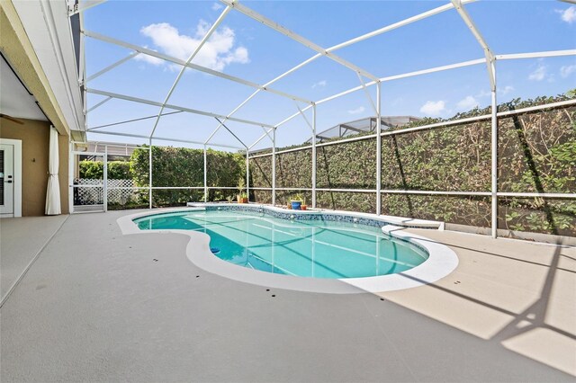 10030 Chatham Oaks Ct, Orlando, FL 32836 - swimming pool with a patio area and a lanai