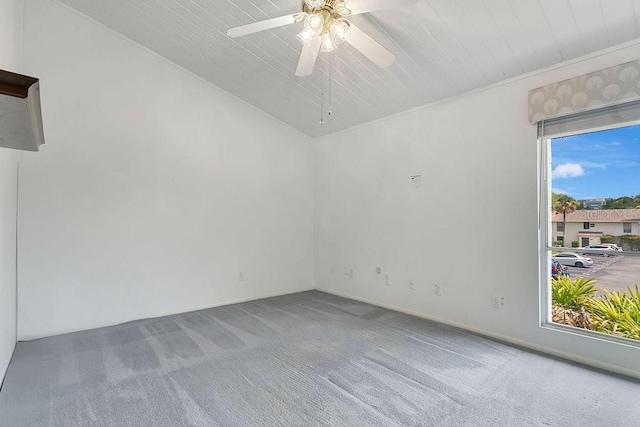 200 Maitland Ave Unit 122, Altamonte Springs, FL 32701 - empty room featuring carpet flooring, ceiling fan, and lofted ceiling