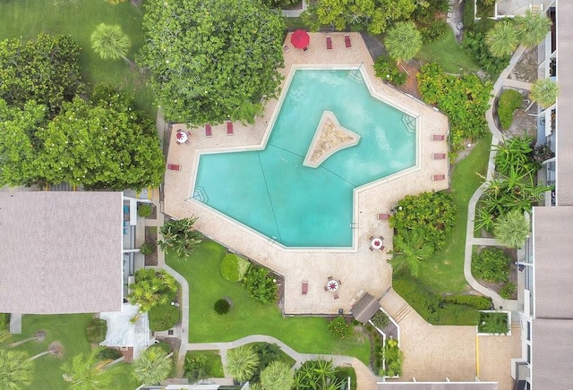 200 Maitland Ave Unit 122, Altamonte Springs, FL 32701 - bird's eye view of a pool
