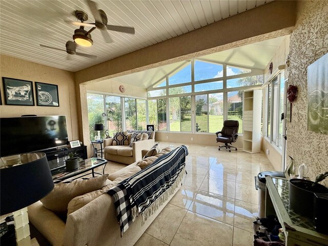 10075 SW 91st Pl, Ocala, FL 34481 - living room with a ceiling fan
