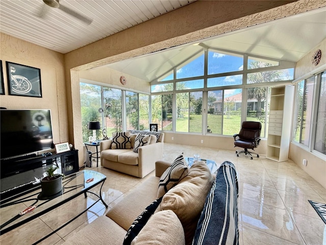 10075 SW 91st Pl, Ocala, FL 34481 - living area featuring ceiling fan