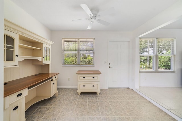 1243 Tangerine Cir, Lady Lake, FL 32159 - office with baseboards and ceiling fan