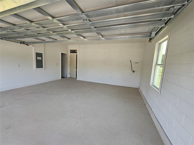 141 W G H Washington St, Apopka, FL 32703 - garage with electric panel and concrete block wall