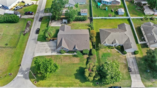 aerial perspective of suburban area