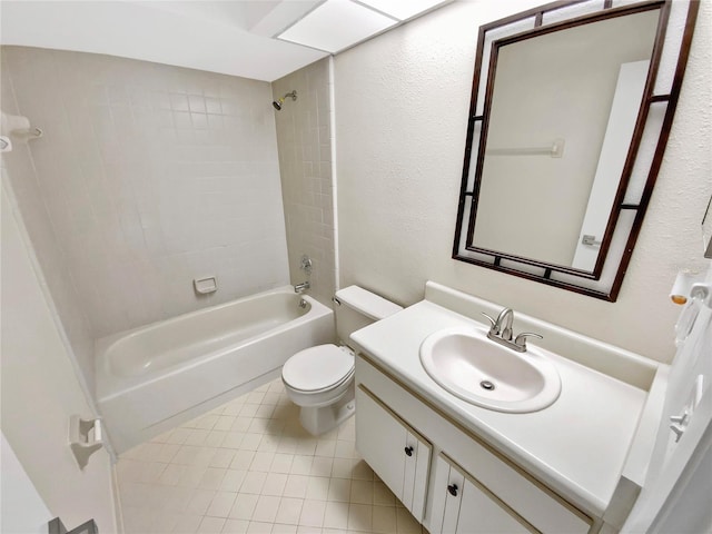 721 Rock Creek Loop, Longwood, FL 32750 - bathroom featuring toilet, vanity, shower / bathtub combination, and tile patterned flooring