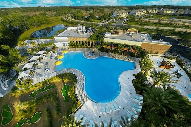 454 Captiva Dr, Davenport, FL 33896 - view of pool featuring a water view