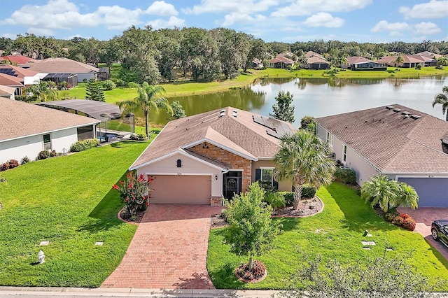 634 Via Corso Ct, Kissimmee, FL 34759 - aerial view of residential area with a large body of water