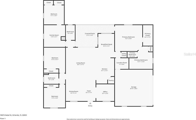 19073 Sabal St, Orlando, FL 32833 - property floor plan