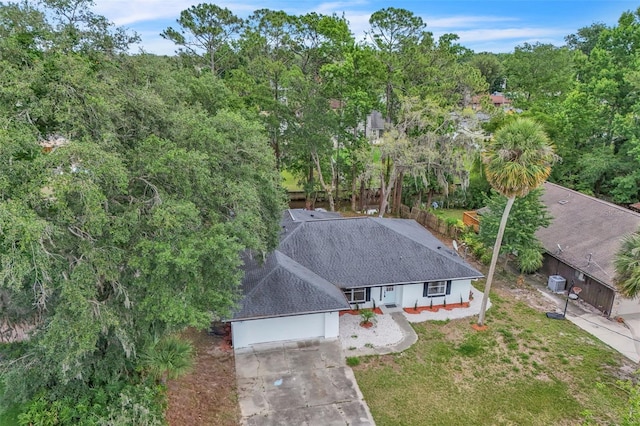 aerial view of property and surrounding area