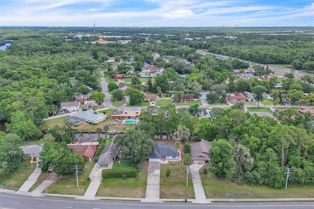 aerial view of property's location featuring nearby suburban area