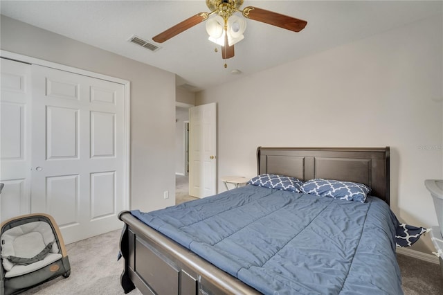 325 Aldridge Ln, Davenport, FL 33897 - bedroom featuring light colored carpet, a ceiling fan, and baseboards